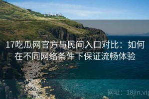 17吃瓜网官方与民间入口对比：如何在不同网络条件下保证流畅体验