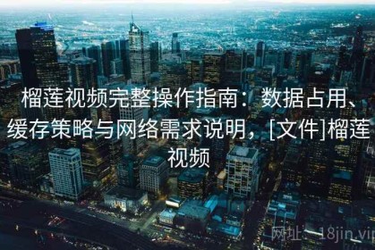 榴莲视频完整操作指南：数据占用、缓存策略与网络需求说明，[文件]榴莲视频