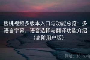 樱桃视频多版本入口与功能总览：多语言字幕、语音选择与翻译功能介绍（高阶用户版）
