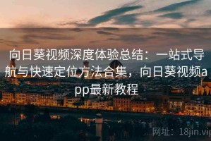 向日葵视频深度体验总结：一站式导航与快速定位方法合集，向日葵视频app最新教程