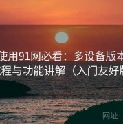 新手使用91网必看：多设备版本安装流程与功能讲解（入门友好版）