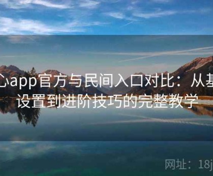 糖心app官方与民间入口对比：从基础设置到进阶技巧的完整教学