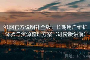 91网官方说明补全版：长期用户维护体验与资源整理方案（进阶版讲解）