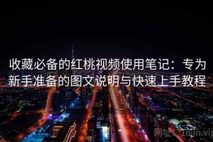收藏必备的红桃视频使用笔记：专为新手准备的图文说明与快速上手教程