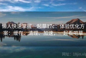 懒人快速掌握一起草17c：体验优化方案：缓存、清理、加速，一起看吧草