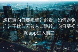 想玩转向日葵视频？必看：如何避免广告干扰与无效入口跳转，向日葵视频app进入窗口