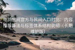电鸽官网官方与民间入口对比：内容推荐算法与标签体系结构说明（长期维护版）