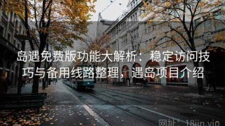 岛遇免费版功能大解析：稳定访问技巧与备用线路整理，遇岛项目介绍