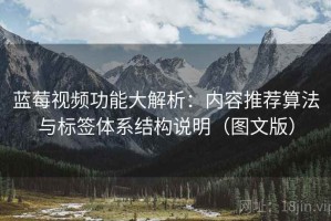 蓝莓视频功能大解析：内容推荐算法与标签体系结构说明（图文版）