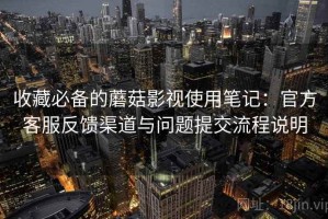 收藏必备的蘑菇影视使用笔记：官方客服反馈渠道与问题提交流程说明