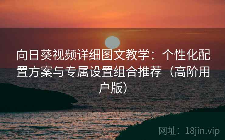 向日葵视频详细图文教学：个性化配置方案与专属设置组合推荐（高阶用户版）
