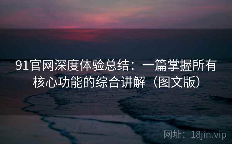 91官网深度体验总结：一篇掌握所有核心功能的综合讲解（图文版）