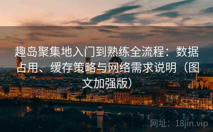趣岛聚集地入门到熟练全流程：数据占用、缓存策略与网络需求说明（图文加强版）