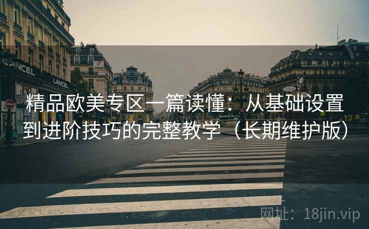 精品欧美专区一篇读懂：从基础设置到进阶技巧的完整教学（长期维护版）