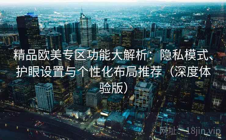 精品欧美专区功能大解析：隐私模式、护眼设置与个性化布局推荐（深度体验版）