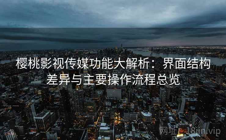 樱桃影视传媒功能大解析：界面结构差异与主要操作流程总览