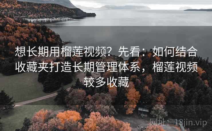 想长期用榴莲视频？先看：如何结合收藏夹打造长期管理体系，榴莲视频较多收藏