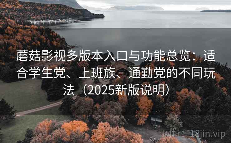 蘑菇影视多版本入口与功能总览:适合学生党、上班族、通勤党的不同玩法(2025新版说明) 蘑菇影视多版本入口与功能总览:适合学生党、上班族、通勤党的不同玩法(2025新版说明)